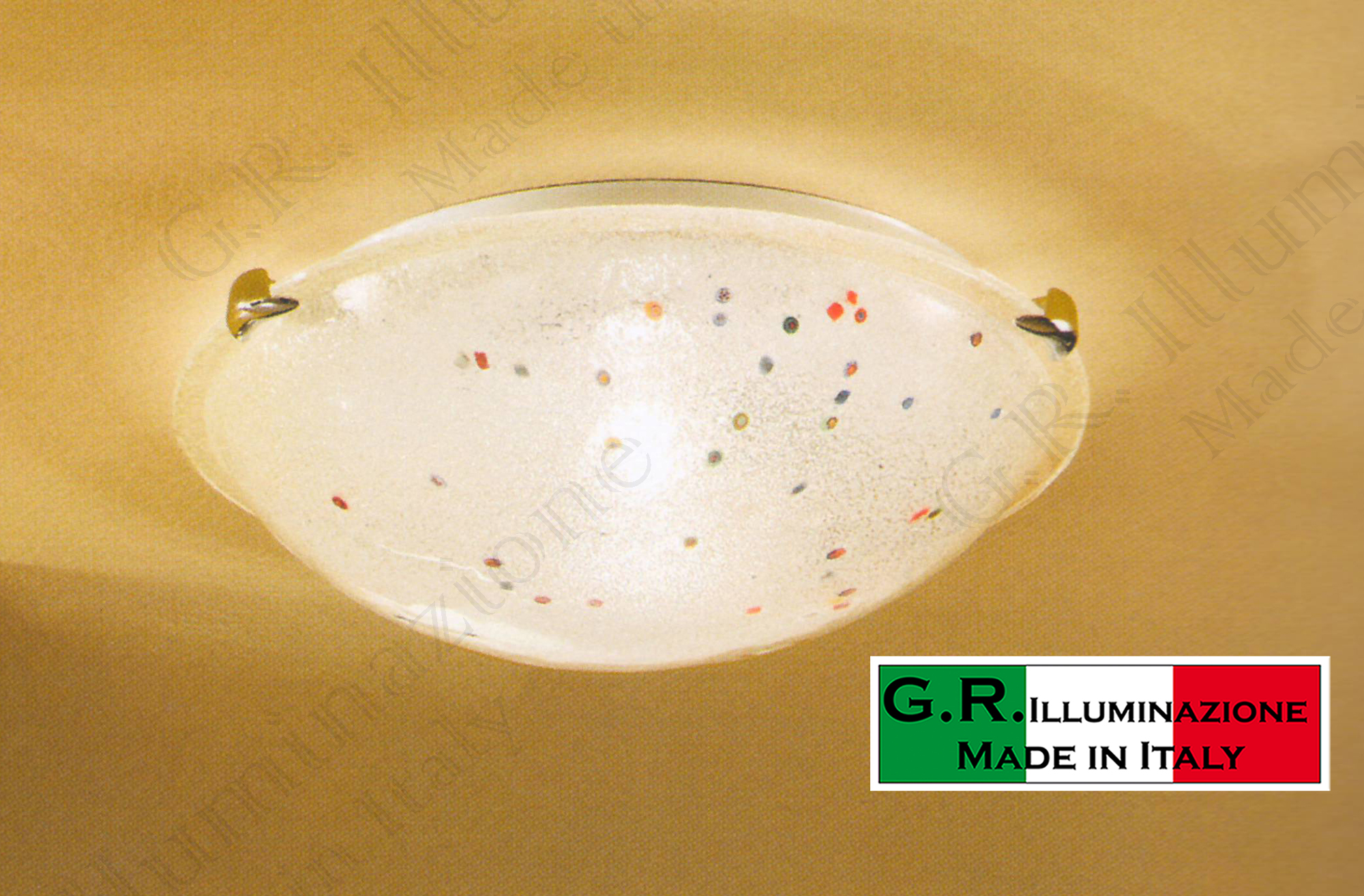 Plafoniera Moderna Vetro Murano : Plafoniera soffitto in vetro luce d style moderno