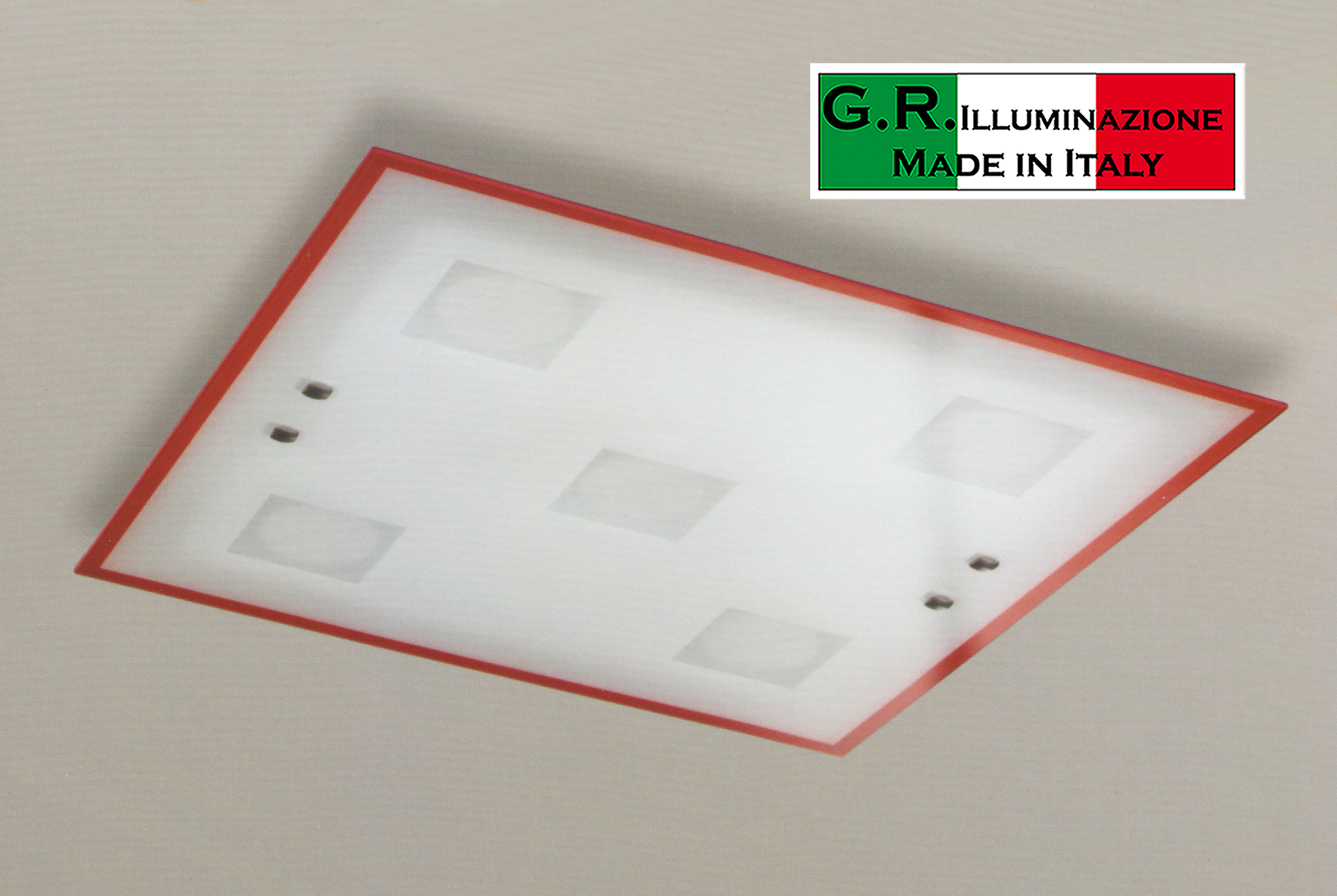 Plafoniere Vetro Colorato : Lampadario plafoniera soffitto moderno led vetro l salotto