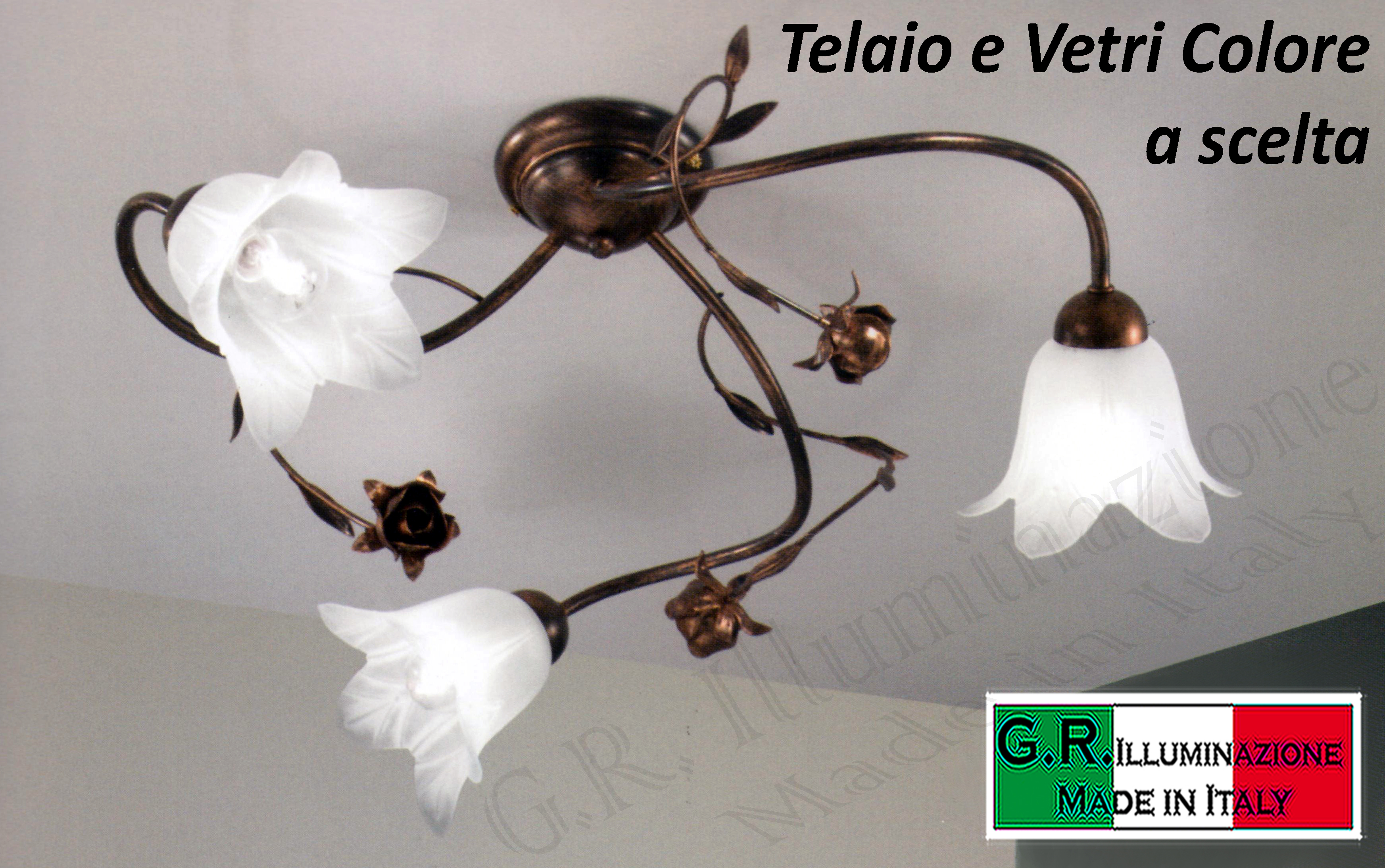 Plafoniere Paul Neuhaus : Plafoniere in ferro battuto usate lampade applique